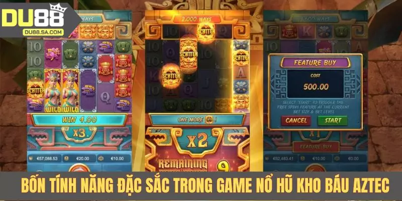 Bốn tính năng đặc sắc trong game nổ hũ Kho Báu Aztec Bốn tính năng đặc sắc trong game nổ hũ Kho Báu Aztec